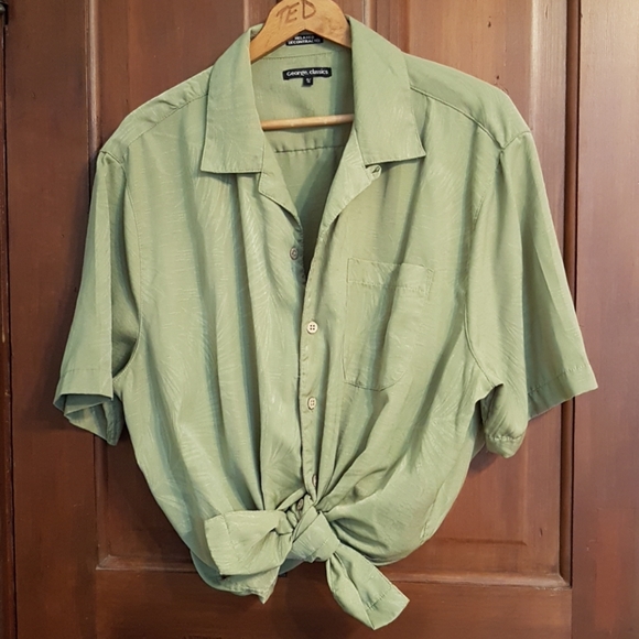 3/$20 ✌ Oversized Hawaiian Button Up Shirt